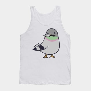 Cute Pigeon with knife Tank Top